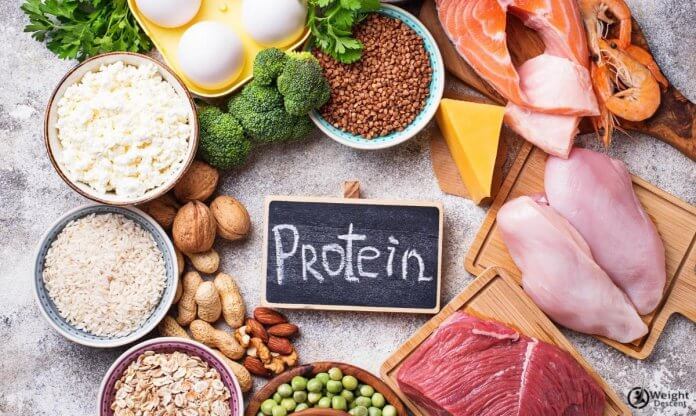 Healthy food high in protein