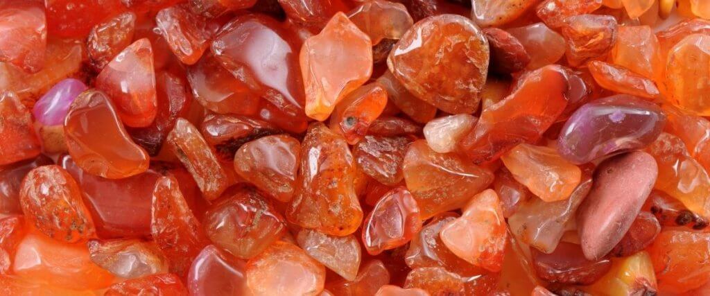 Carnelian crystals