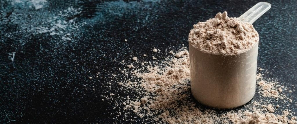 Whey Protein in scoop