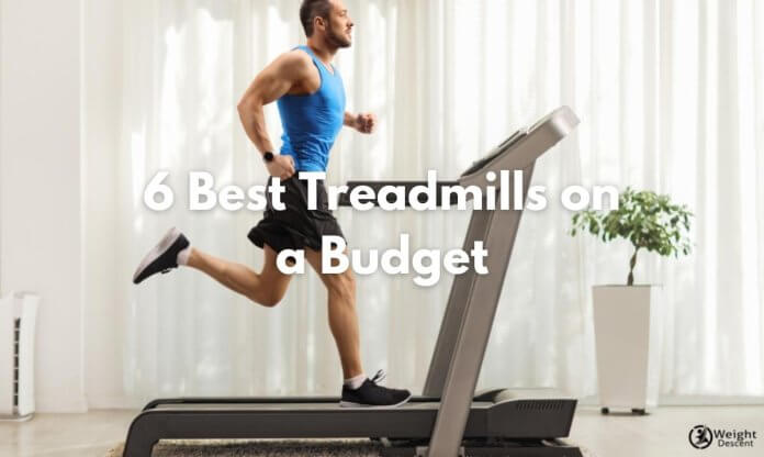 Man on treadmill at home