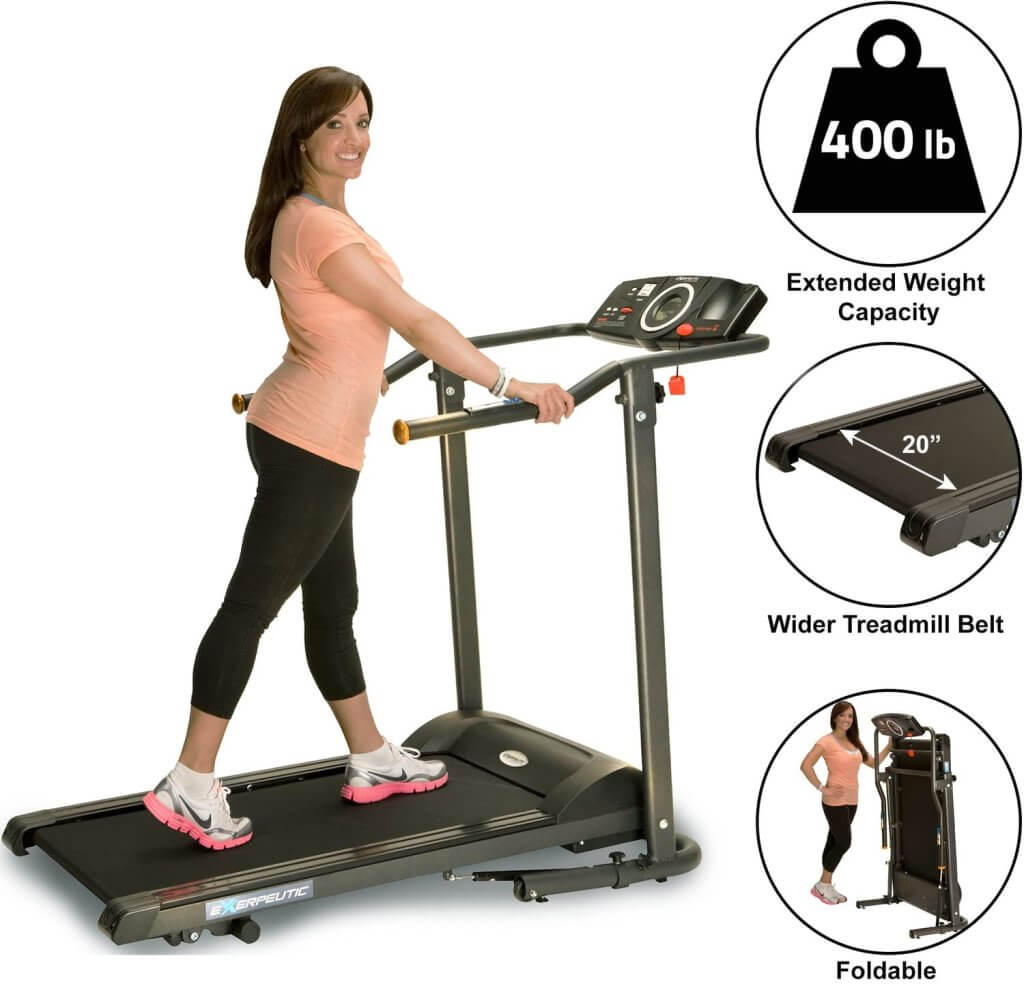 woman on Electric Treadmill