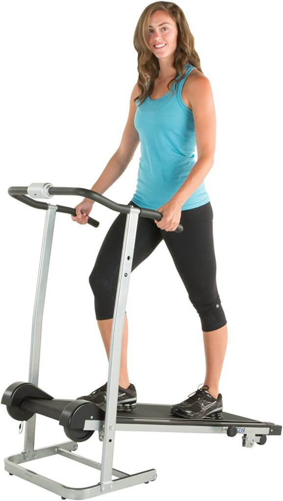 Woman on ProGear 190 Manual Treadmill