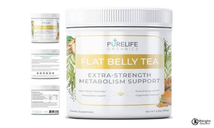 PureLife Organics - Flat Belly Tea Weight Loss Supplement