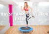 woman exercising on trampoline