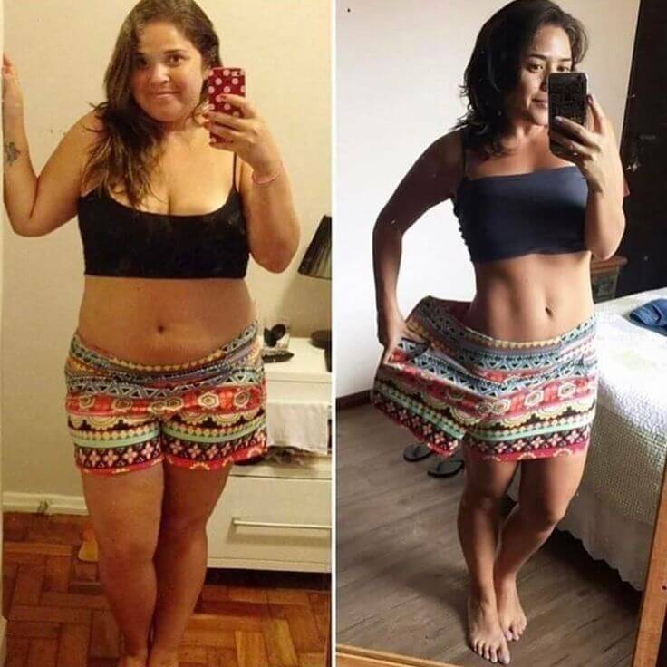 before and after weight loss transformation